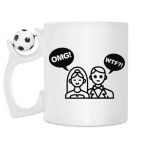 Кружка с футбольным мячиком