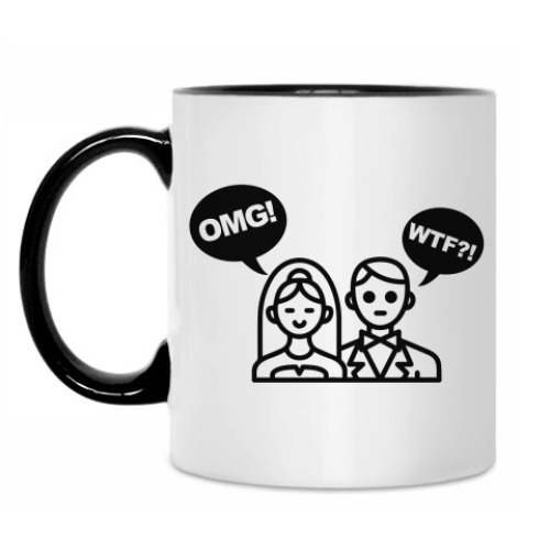 Кружка с принтом Мальчишник