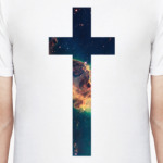 крест с текстурой galaxy