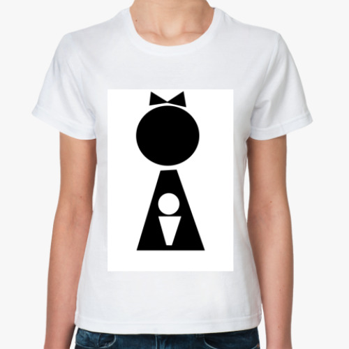 Классическая футболка с принтом М+Ж