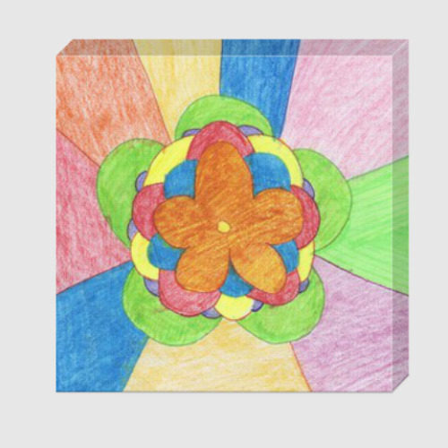 Холст с принтом Flower