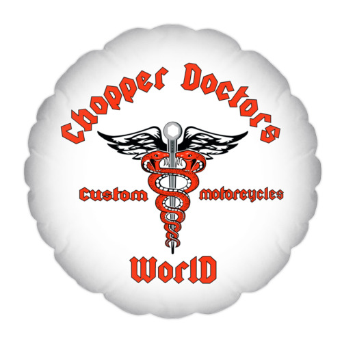 Подушка с принтом Chopper Doctors World