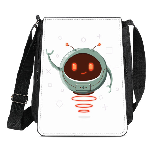 Сумка-планшет с принтом Робот