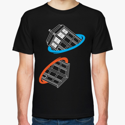 Футболка с принтом Тардис и Портал