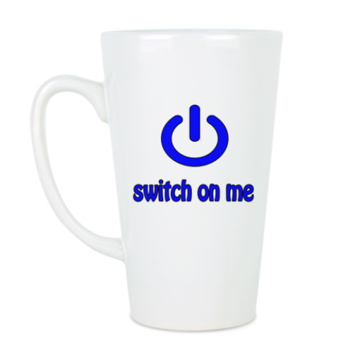 Чашка Латте с принтом Switch on me