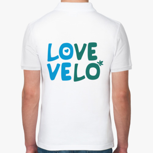 Рубашка поло с принтом Love velo