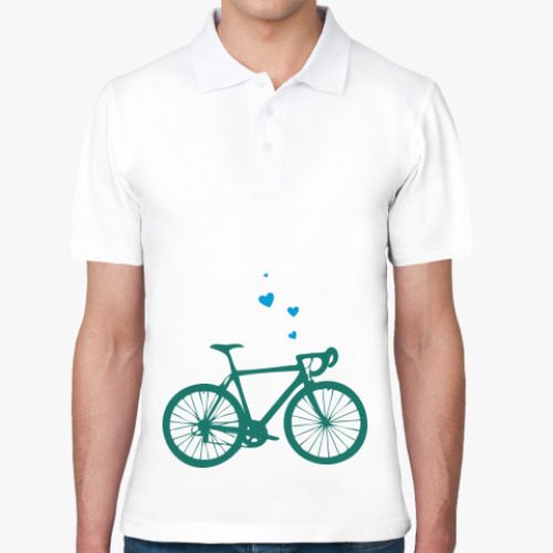 Рубашка поло с принтом Love velo