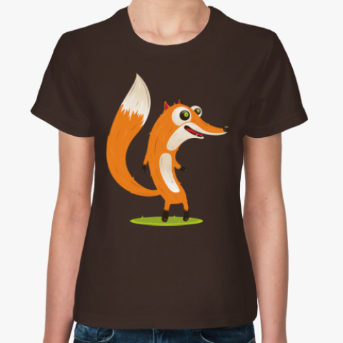 Женская футболка с принтом Лиса Упрлса