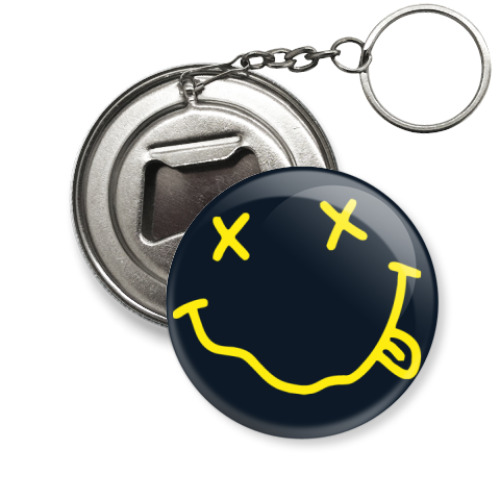 Брелок-открывашка с принтом  Nirvana