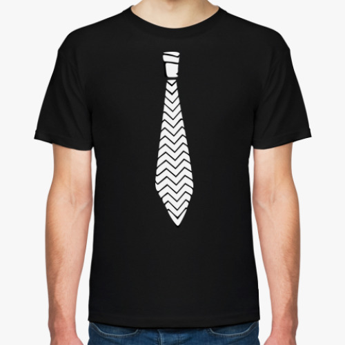 Футболка с принтом Галстук в ёлочку