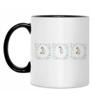 Кружка двухцветная