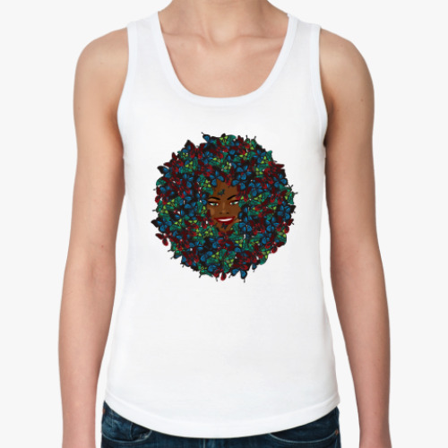 Женская майка с принтом  Негритянка