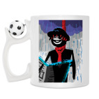 Кружка с футбольным мячиком