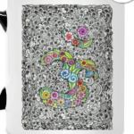 Символ Ом в стиле мехенди