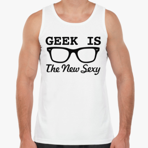 Майка с принтом Geek