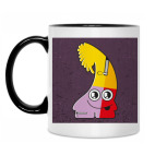 Кружка двухцветная