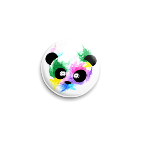 Значок 25мм с принтом Панда