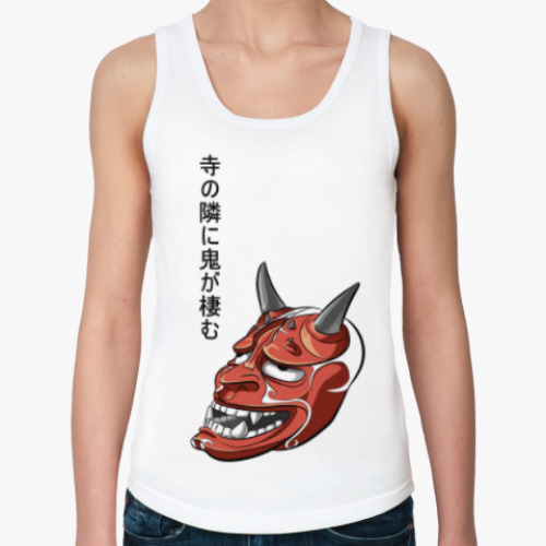 Женская майка с принтом Демон Хання