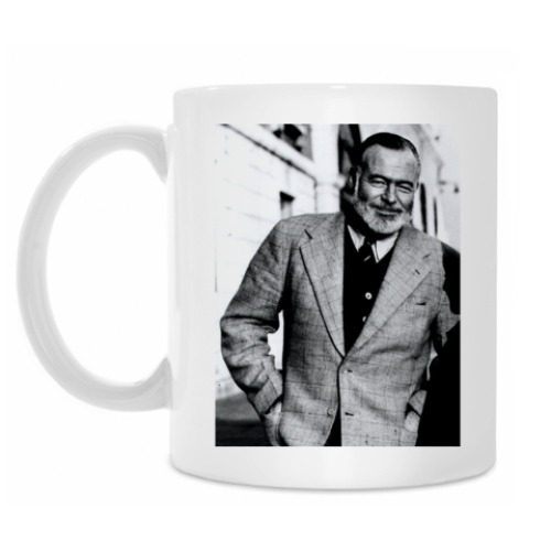 Кружка с принтом Хемингуэй