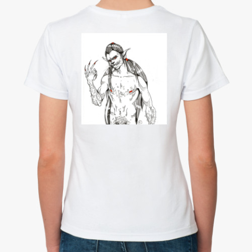 Классическая футболка с принтом  Sexy