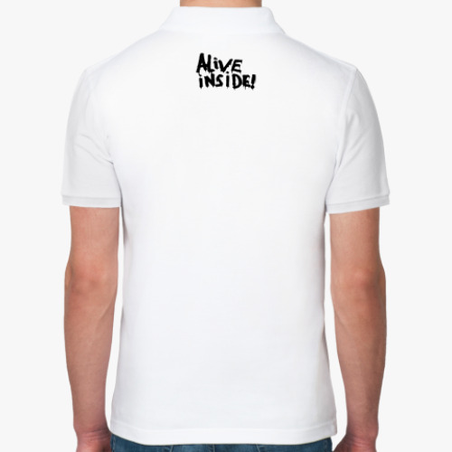 Рубашка поло с принтом Опасность!