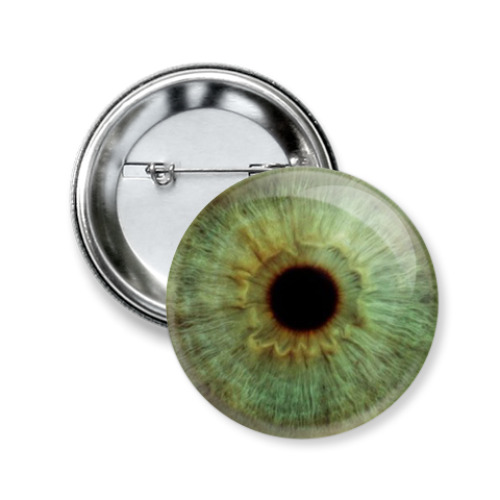 Значок 50мм с принтом Зрачок