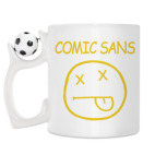 Кружка с футбольным мячиком