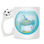 Кружка с футбольным мячиком