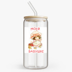 Банка с бамбуковой крышкой