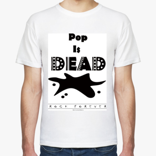 Футболка с принтом Pop Is Dead