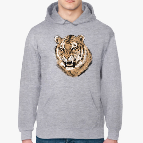 Толстовка худи с принтом Тигр