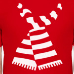 Шарф красный