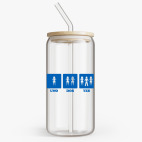 Банка с бамбуковой крышкой