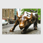 Постер 40 х 60 см Бык