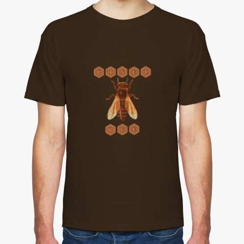 Футболка с принтом Pixel Bee
