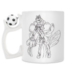 Кружка с футбольным мячиком