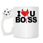 Кружка с футбольным мячиком