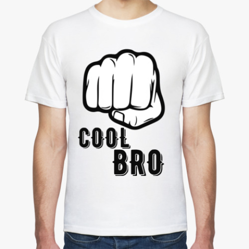 Футболка с принтом COOL BRO