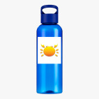 Прозрачная спортивная бутылка