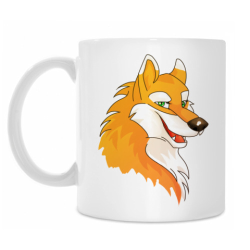 Кружка с принтом Лиса