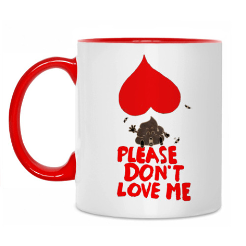 Кружка с принтом Don't love me