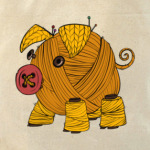 Вязаная свинка