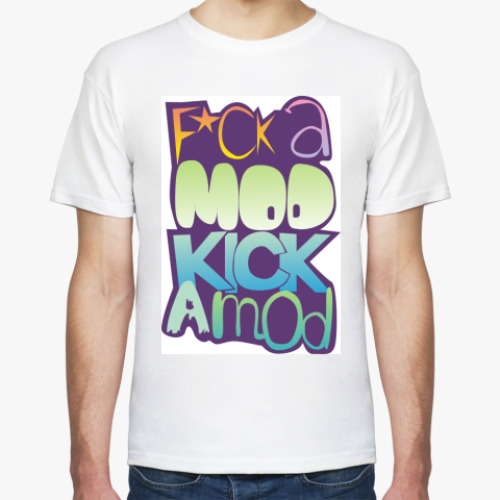 Футболка с принтом Fuck a mod