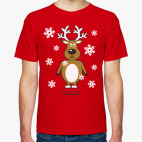 Классическая футболка Олень в сапогах