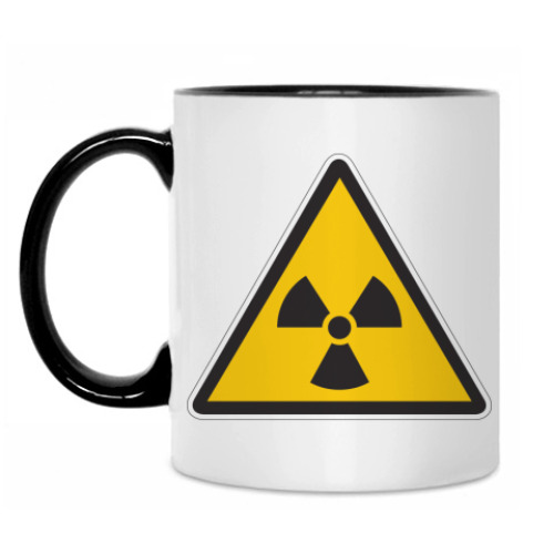 Кружка с принтом радиация