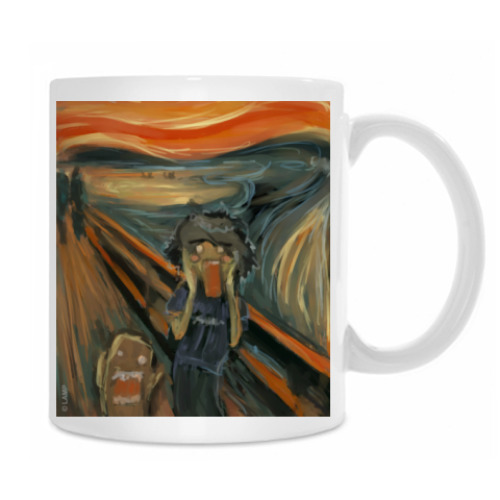 Кружка с принтом Надменный писк