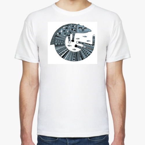 Футболка с принтом Кот Тимофей