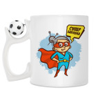 Кружка с футбольным мячиком
