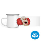 Кружка металлическая белая (круговая запечатка)