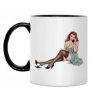 Кружка двухцветная